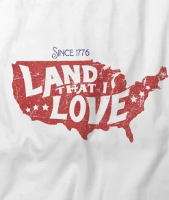 Sale Nayked Apparel Women'S Ridiculously Soft Lightweight Graphic Tee | Land That I Love