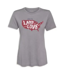 Sale Nayked Apparel Women'S Ridiculously Soft Lightweight Graphic Tee | Land That I Love