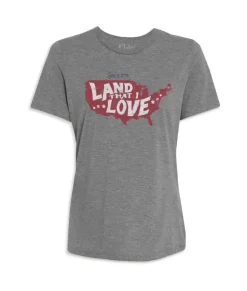 Sale Nayked Apparel Women'S Ridiculously Soft Lightweight Graphic Tee | Land That I Love