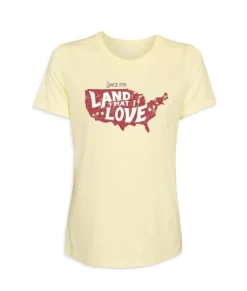Sale Nayked Apparel Women'S Ridiculously Soft Lightweight Graphic Tee | Land That I Love