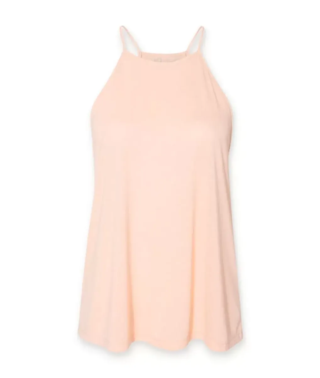 Discount Nayked Apparel Women'S Ridiculously Soft Lightweight Flowy High Neck Tank Top