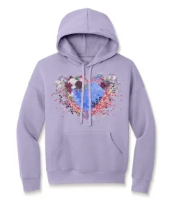 Best Nayked Apparel Women'S Ridiculously Soft Oversized Graphic Fleece Hoodie | Heart Art