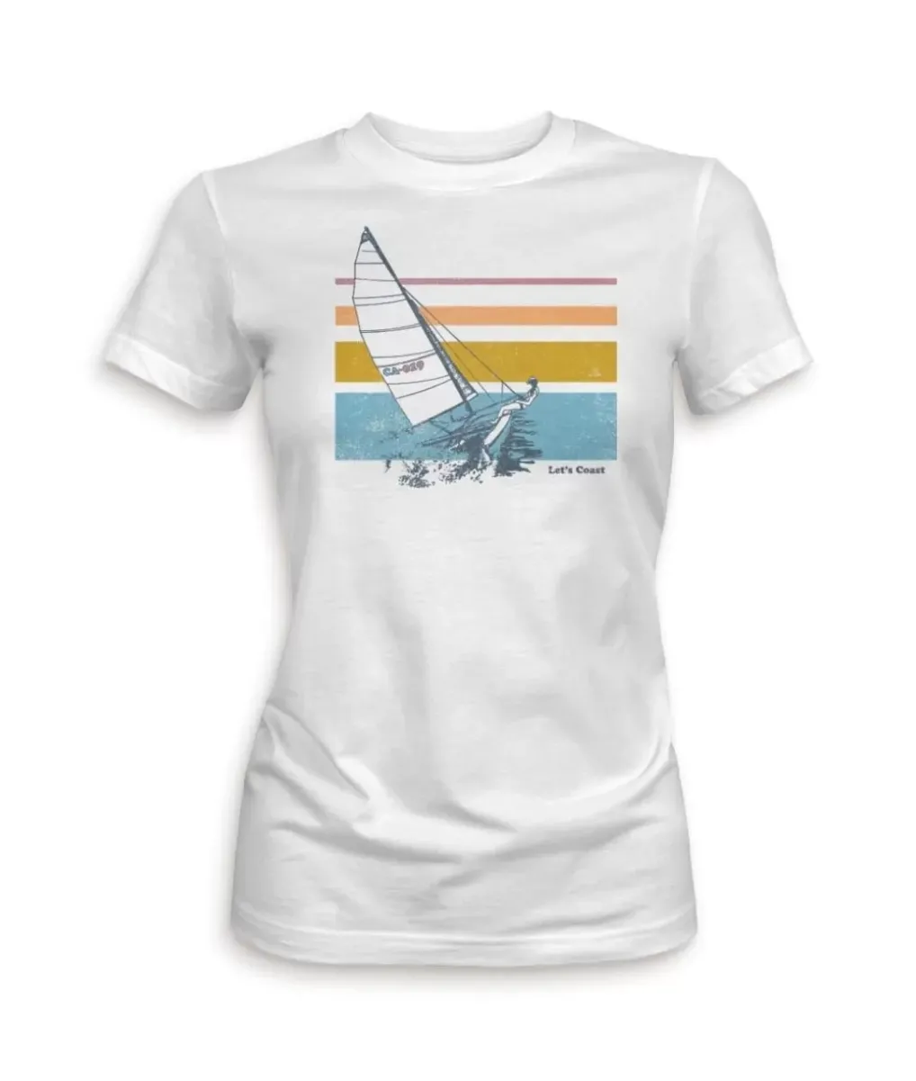 Clearance Nayked Apparel Women'S Ridiculously Soft Midweight Graphic Tee | Let'S Coast
