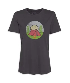 Clearance Nayked Apparel Women'S Ridiculously Soft Graphic Tee | Campfire