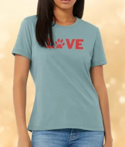 Online Nayked Apparel Women'S Ridiculously Soft Midweight Relaxed Valentine'S Day Graphic T-Shirt | Love My Pet