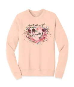 New Nayked Apparel Women'S Ridiculously Soft Oversized Graphic Fleece Pullover | I Can Buy Myself Flowers
