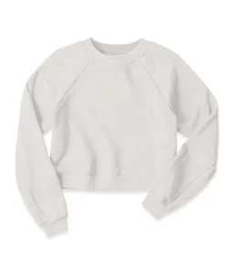 Sale Nayked Apparel Women'S Ridiculously Soft Raglan Abbreviated Crop Pullover