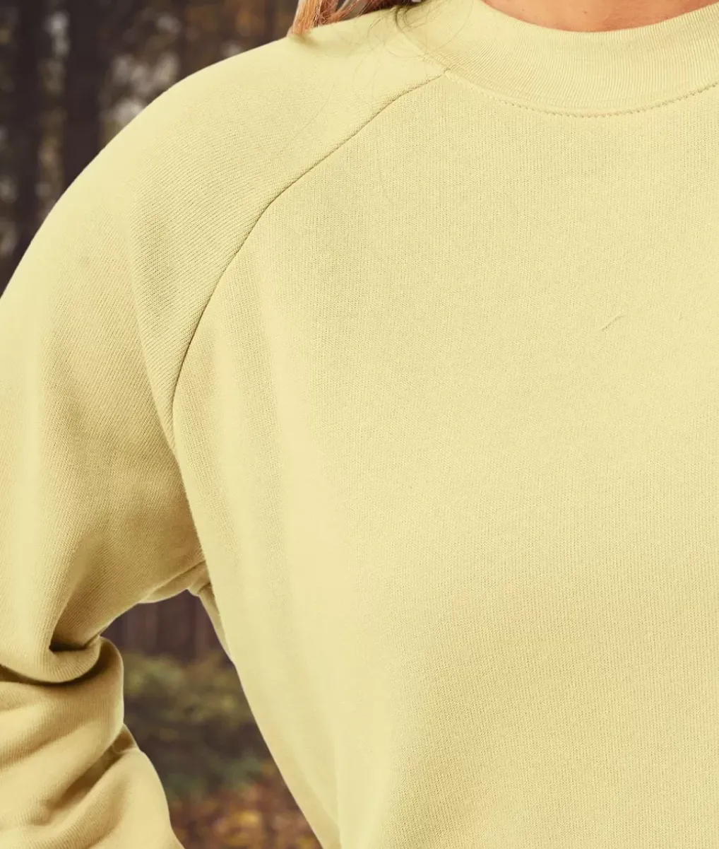 Sale Nayked Apparel Women'S Ridiculously Soft Raglan Abbreviated Crop Pullover