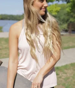 Best Nayked Apparel Women'S Ridiculously Soft Lightweight Flowy High Neck Tank Top