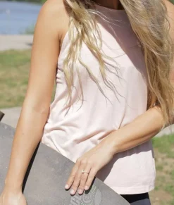 Best Nayked Apparel Women'S Ridiculously Soft Lightweight Flowy High Neck Tank Top