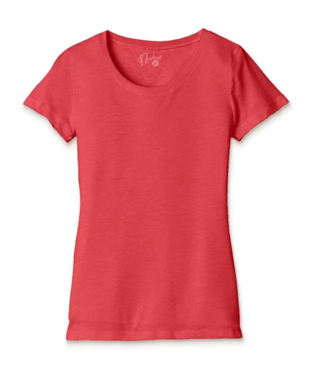 Clearance Nayked Apparel Women'S Ridiculously Soft Lightweight Scoop-Neck T-Shirt