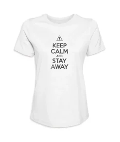 Hot Nayked Apparel Women'S Ridiculously Soft 100% Cotton Graphic Tee | Keep Calm And Stay Away