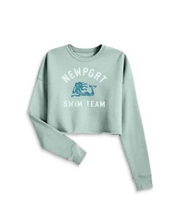 Sale Nayked Apparel Women'S Ridiculously Soft Graphic Cropped Sweatshirt | Newport