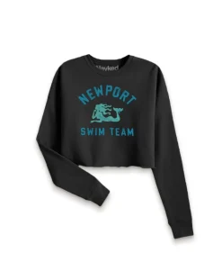 Sale Nayked Apparel Women'S Ridiculously Soft Graphic Cropped Sweatshirt | Newport