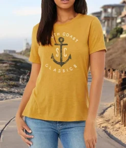 New Nayked Apparel Women'S Ridiculously Soft Lightweight Graphic T-Shirt | Sc Anchor