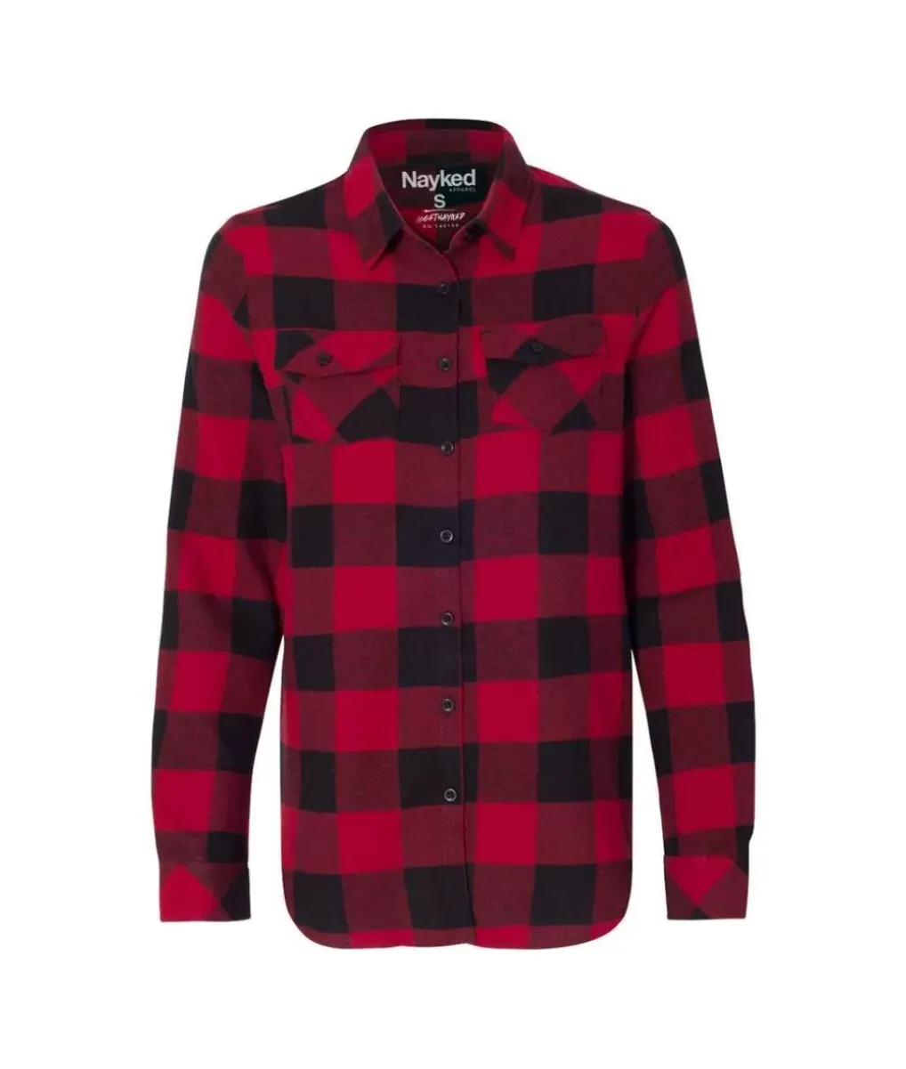 Outlet Nayked Apparel Women'S Ridiculously Soft Flannel Boyfriend Shirt