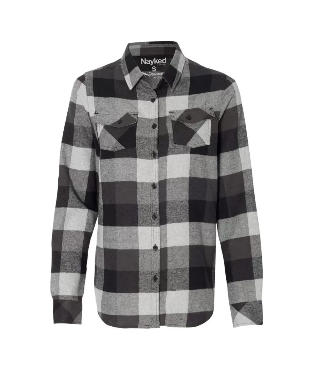 Outlet Nayked Apparel Women'S Ridiculously Soft Flannel Boyfriend Shirt