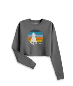 Hot Nayked Apparel Women'S Ridiculously Soft Cropped Graphic Pullover Sweatshirt | Take A Hike