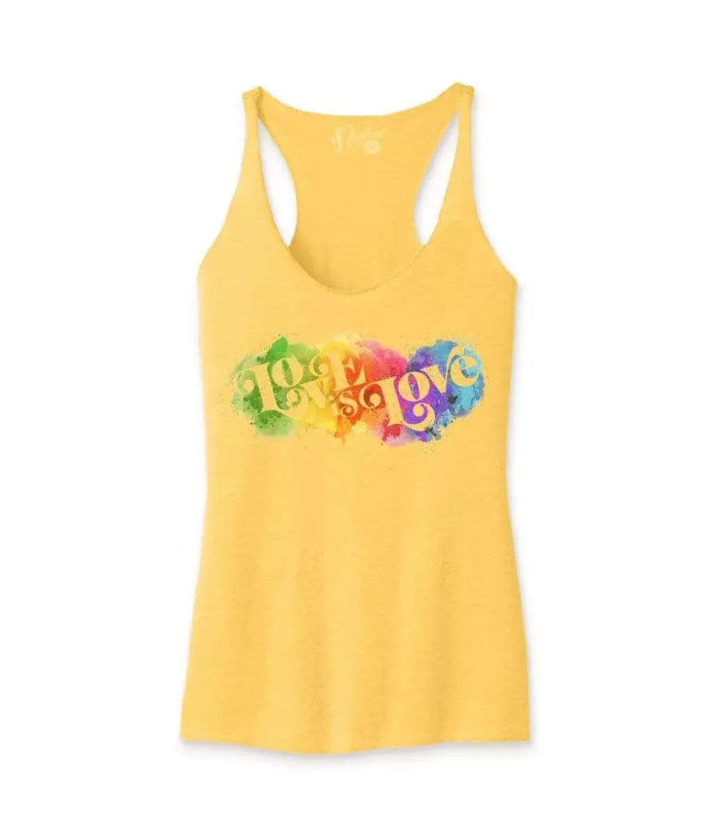 Online Nayked Apparel Women'S Ridiculously Soft Lightweight Graphic Racerback Tank | Love Is Love