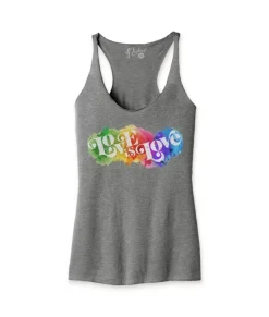 Online Nayked Apparel Women'S Ridiculously Soft Lightweight Graphic Racerback Tank | Love Is Love