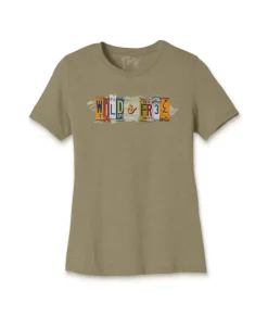 Online Nayked Apparel Women'S Ridiculously Soft Lightweight Graphic Tee | Wild & Free
