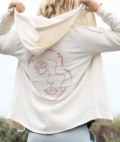 New Nayked Apparel Women'S Ridiculously Soft Washed Full-Zip Graphic Hoodie | Empowered Women