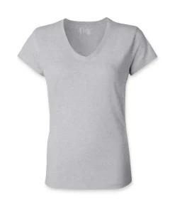 New Nayked Apparel Women'S Ridiculously Soft 100% Cotton Fitted V-Neck T-Shirt