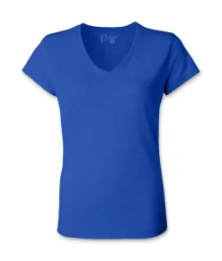 New Nayked Apparel Women'S Ridiculously Soft 100% Cotton Fitted V-Neck T-Shirt