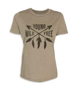 Sale Nayked Apparel Women'S Ridiculously Soft Lightweight Graphic Tee | Young Wild Free