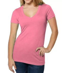 Discount Nayked Apparel Women'S Ridiculously Soft Lightweight V-Neck T-Shirt