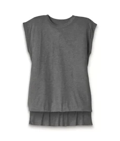 Sale Nayked Apparel Women'S Ridiculously Soft Flowy Rolled Cuffs Muscle Tee
