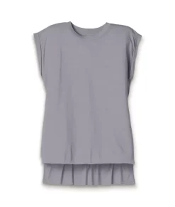 Sale Nayked Apparel Women'S Ridiculously Soft Flowy Rolled Cuffs Muscle Tee
