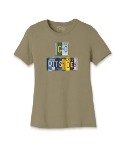 Clearance Nayked Apparel Women'S Ridiculously Soft Lightweight Graphic Tee | Go Outside