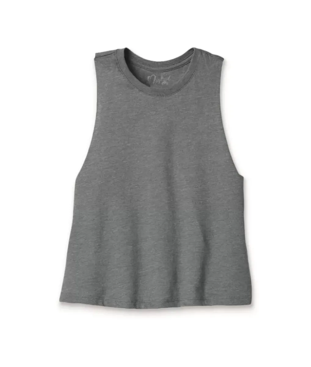 Sale Nayked Apparel Women'S Ridiculously Soft Cropped Racerback Muscle Tank
