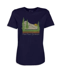 Hot Nayked Apparel Women'S Ridiculously Soft Graphic Tee | Pike'S Peak