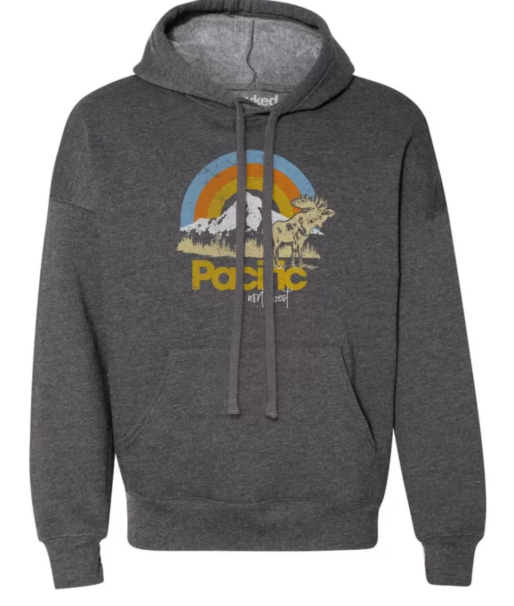 New Nayked Apparel Women'S Ridiculously Soft Graphic Oversized Pullover Sweatshirt | Pacific Northwest