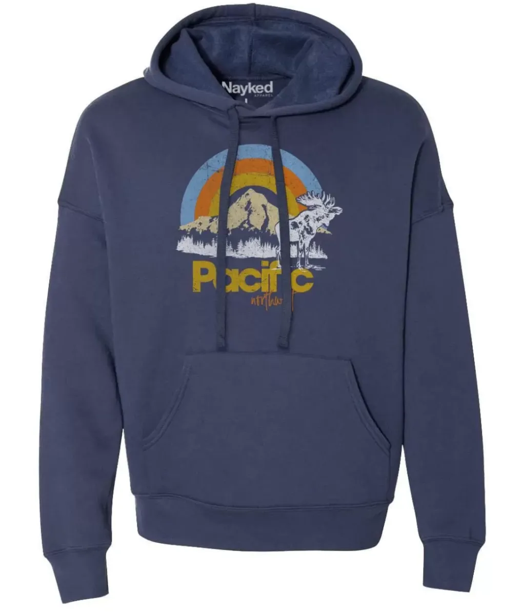 New Nayked Apparel Women'S Ridiculously Soft Graphic Oversized Pullover Sweatshirt | Pacific Northwest