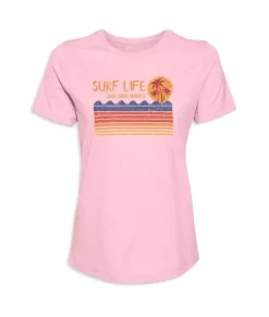 Online Nayked Apparel Women'S Ridiculously Soft 100% Cotton Graphic Tee | Surf Life