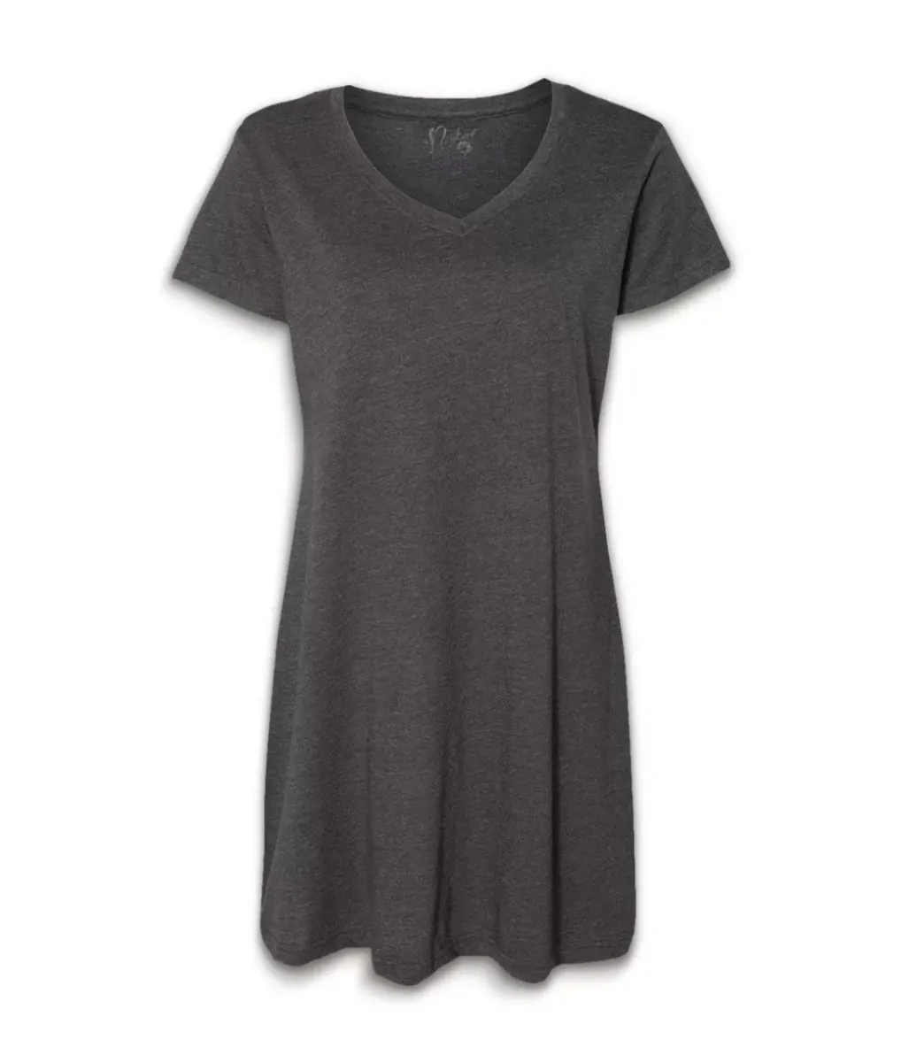 Online Nayked Apparel Women'S Ridiculously Soft V-Neck T-Shirt Dress