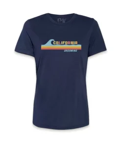 Discount Nayked Apparel Women'S Ridiculously Soft Midweight Graphic Tee | California Dreaming