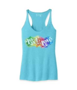 Outlet Nayked Apparel Women'S Ridiculously Soft Lightweight Graphic Racerback Tank | Love Is Love