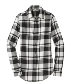 Fashion Nayked Apparel Women'S Ridiculously Soft Plaid Flannel Tunic Shirt