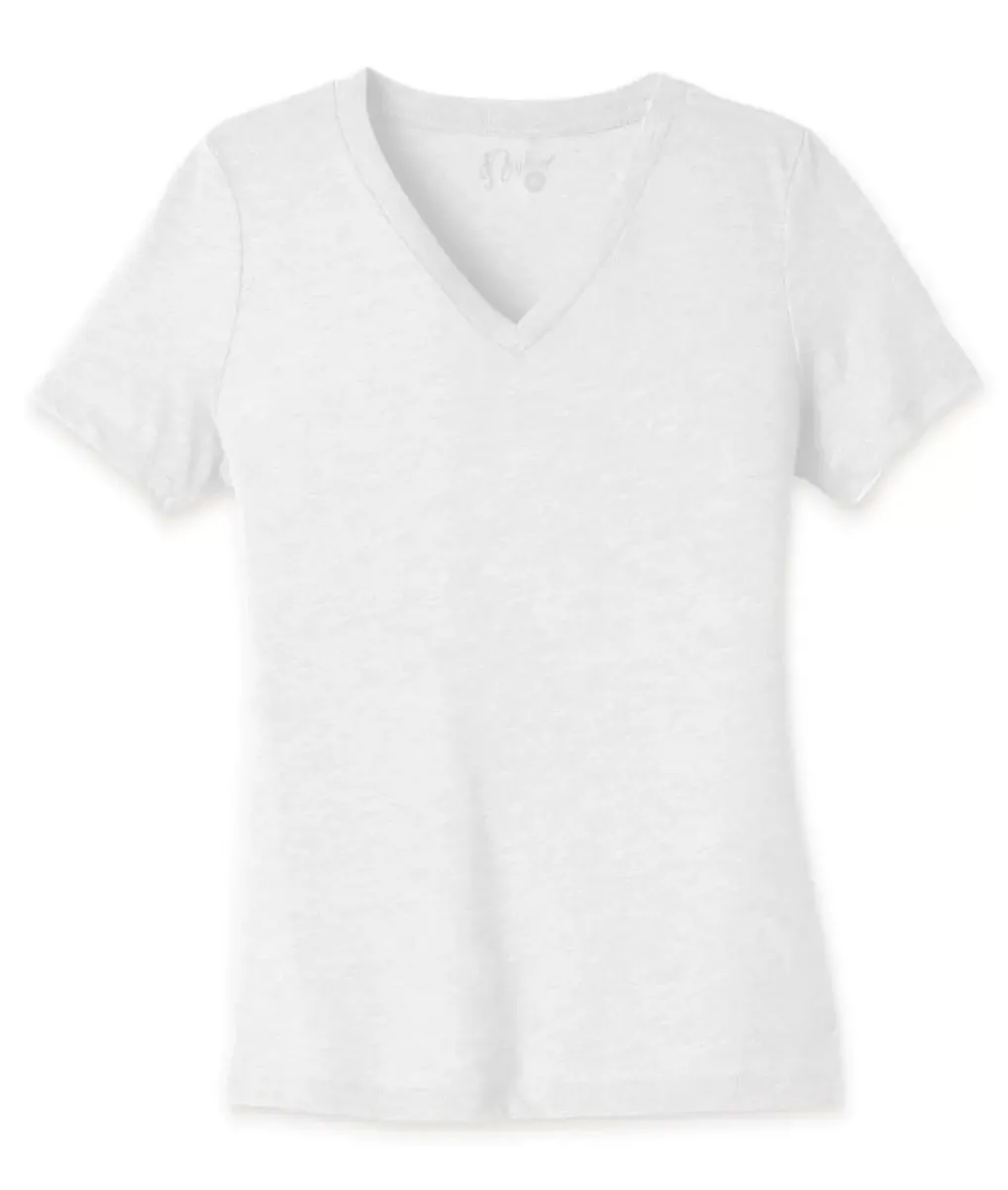 Discount Nayked Apparel Women'S Ridiculously Soft Relaxed Fit Lightweight V-Neck T-Shirt