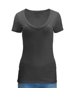 Hot Nayked Apparel Women'S Ridiculously Soft Midweight V-Neck T-Shirt