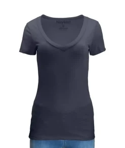 Hot Nayked Apparel Women'S Ridiculously Soft Midweight V-Neck T-Shirt