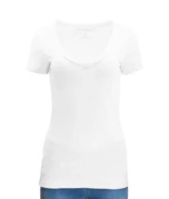 Hot Nayked Apparel Women'S Ridiculously Soft Midweight V-Neck T-Shirt