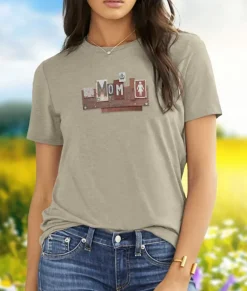Clearance Nayked Apparel Women'S Ridiculously Soft Midweight Graphic Tee | License Plate Art: Mom
