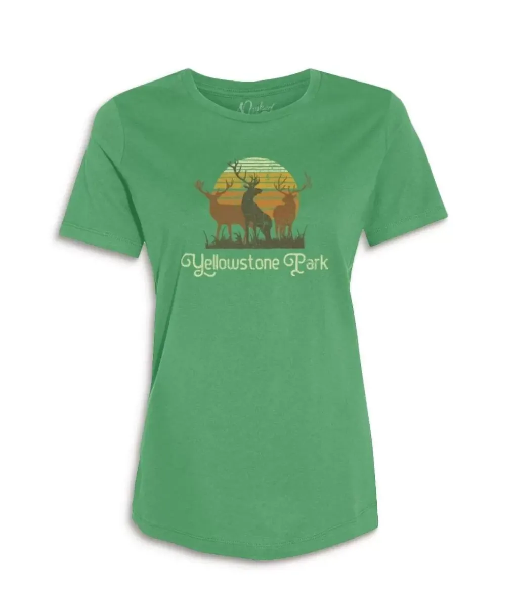 Online Nayked Apparel Women'S Ridiculously Soft Graphic Tee | Yellowstone Park
