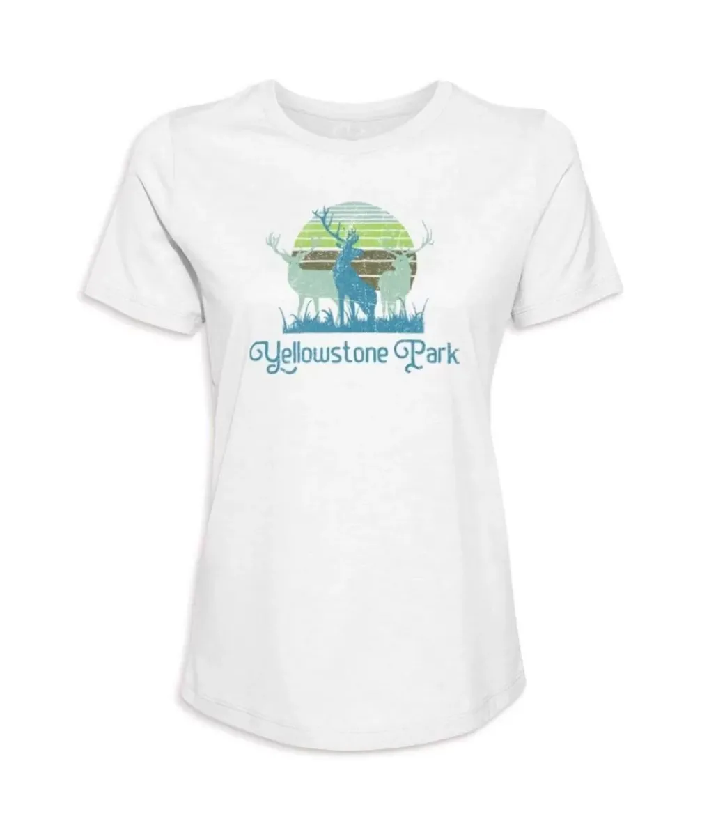 Online Nayked Apparel Women'S Ridiculously Soft Graphic Tee | Yellowstone Park