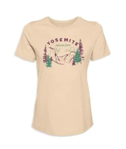 Clearance Nayked Apparel Women'S Ridiculously Soft Graphic Tee | Yosemite National Park